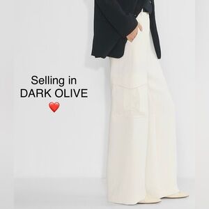 EUC - Aritzia Wilfred Bridger Cargo Pant - Colour Dark Olive - Size 2